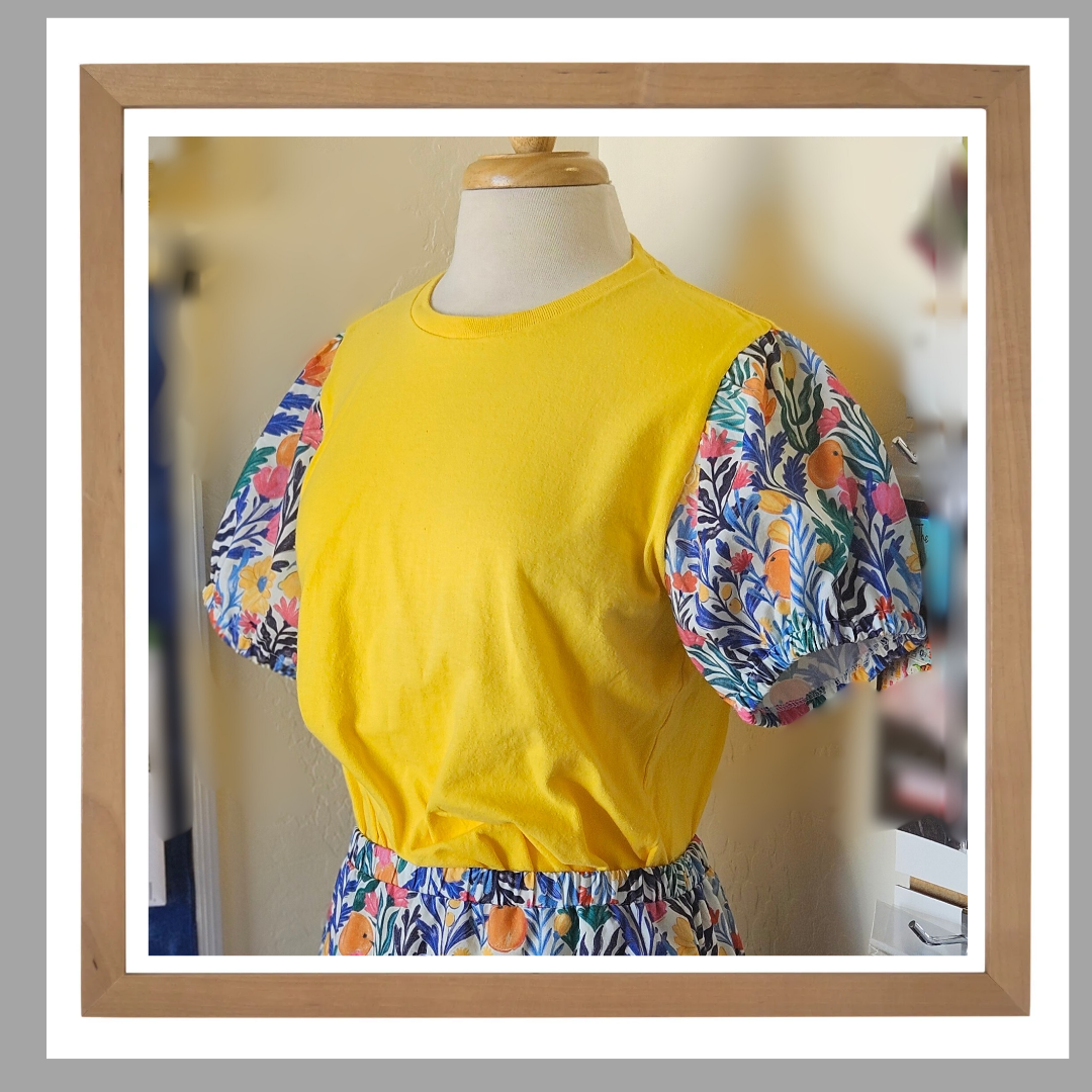 T-shirt Transformations (fashioning new sleeves)